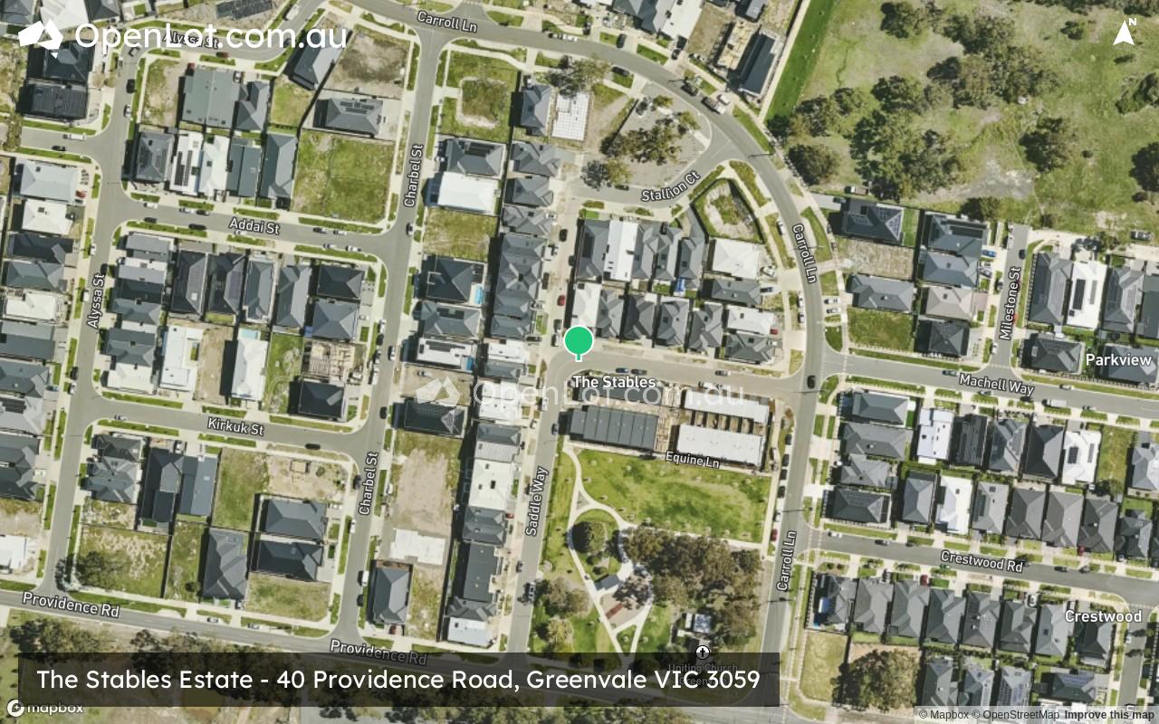 Satellite image for The Stables Estate - 40 Providence Road, Greenvale VIC 3059