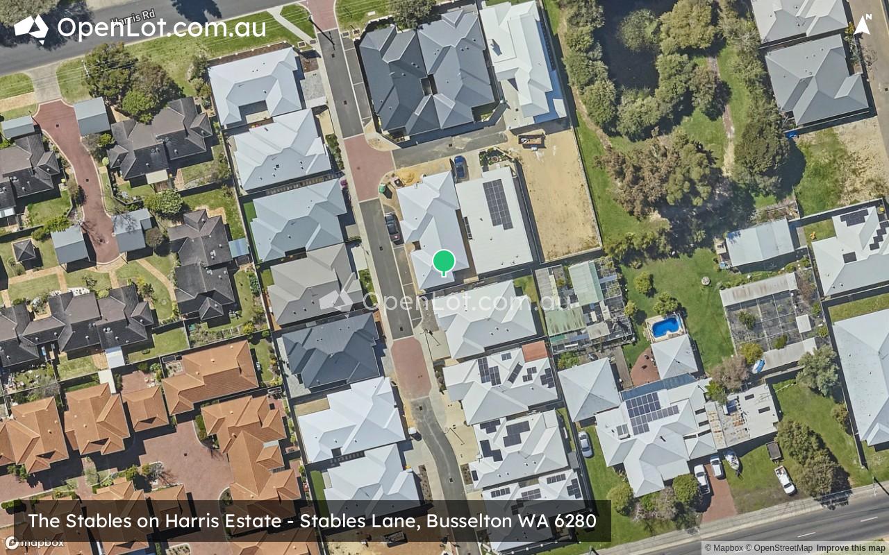 Satellite image for The Stables on Harris Estate - Stables Lane, Busselton WA 6280