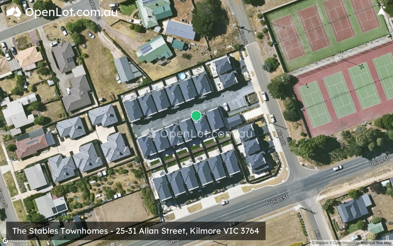 Satellite image for The Stables Townhomes - 25-31 Allan Street, Kilmore VIC 3764