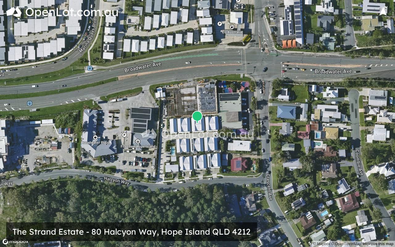 Satellite image for The Strand Estate - 80 Halcyon Way, Hope Island QLD 4212