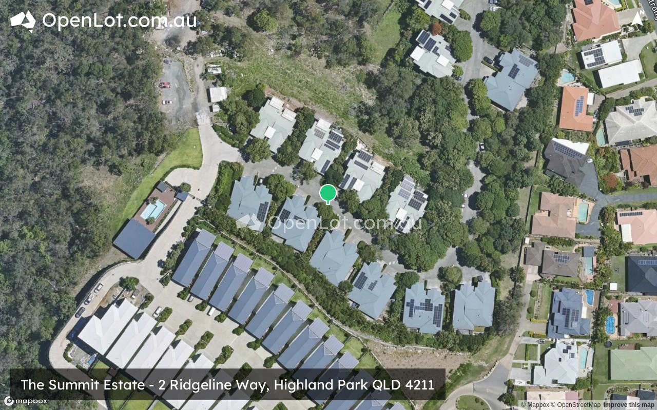 Satellite image for The Summit Estate - 2 Ridgeline Way, Highland Park QLD 4211