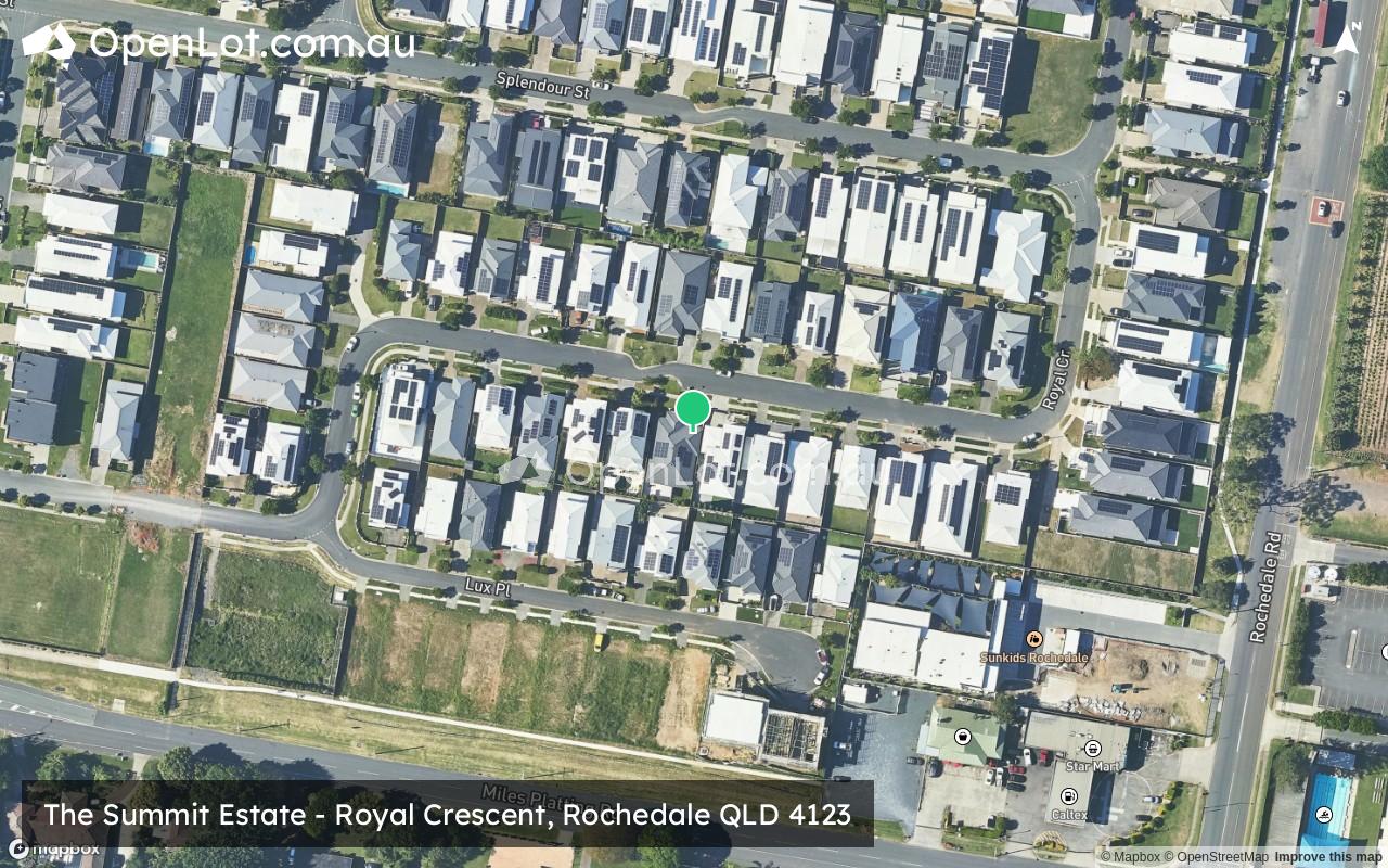 Satellite image for The Summit Estate - Royal Crescent, Rochedale QLD 4123