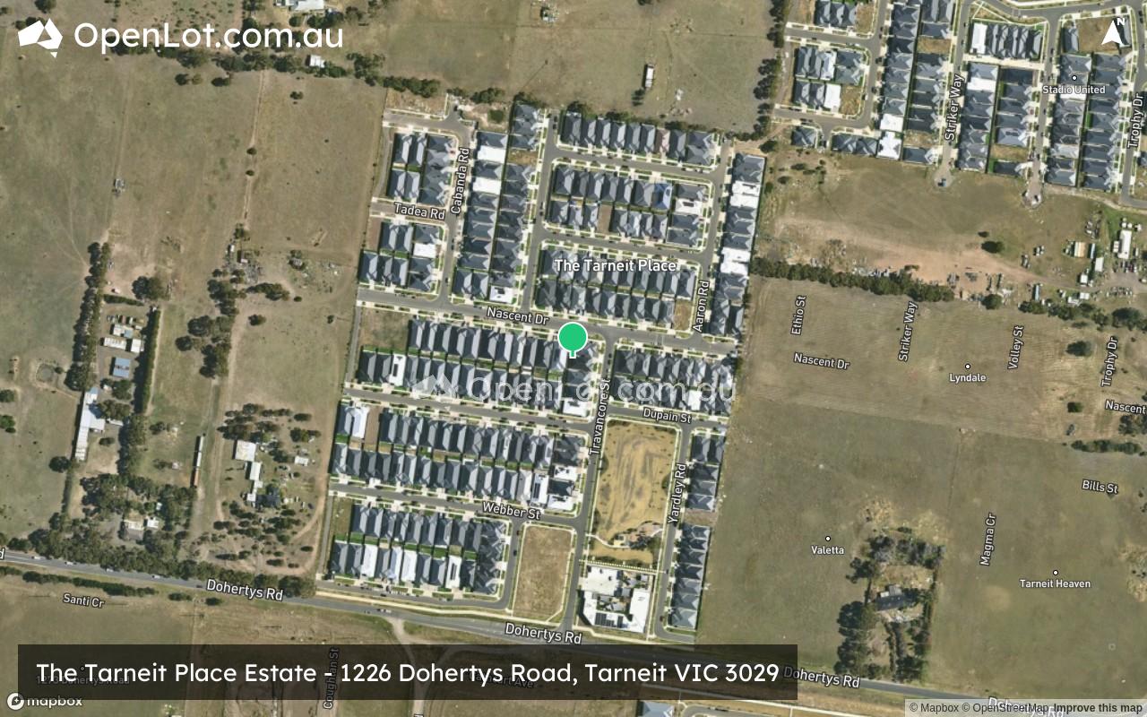 Satellite image for The Tarneit Place Estate - 1226 Dohertys Road, Tarneit VIC 3029