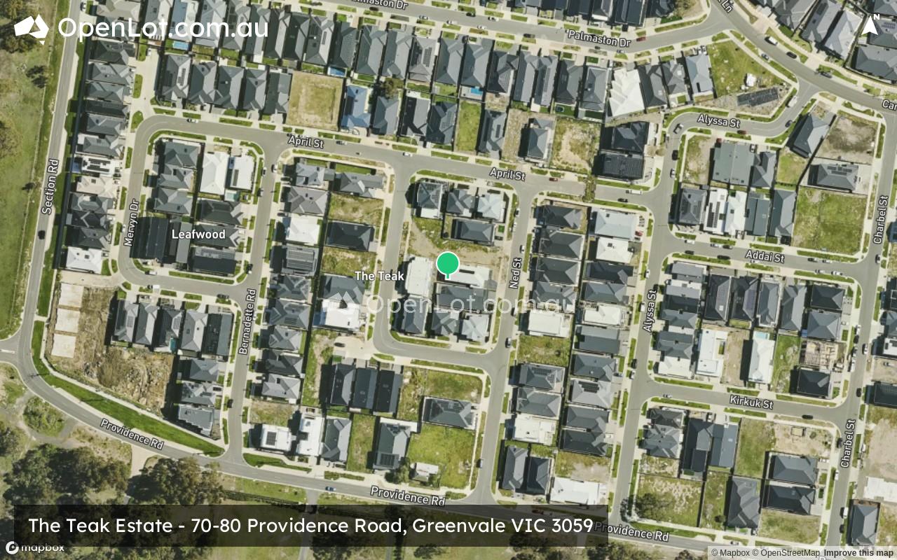 Satellite image for The Teak Estate - 70-80 Providence Road, Greenvale VIC 3059