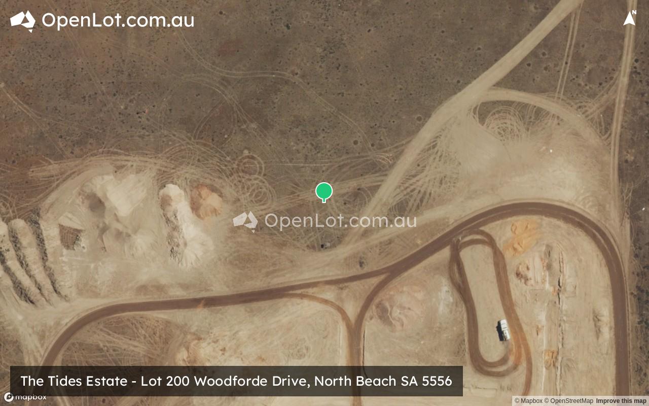 Satellite image for The Tides Estate - Lot 200 Woodforde Drive, North Beach SA 5556