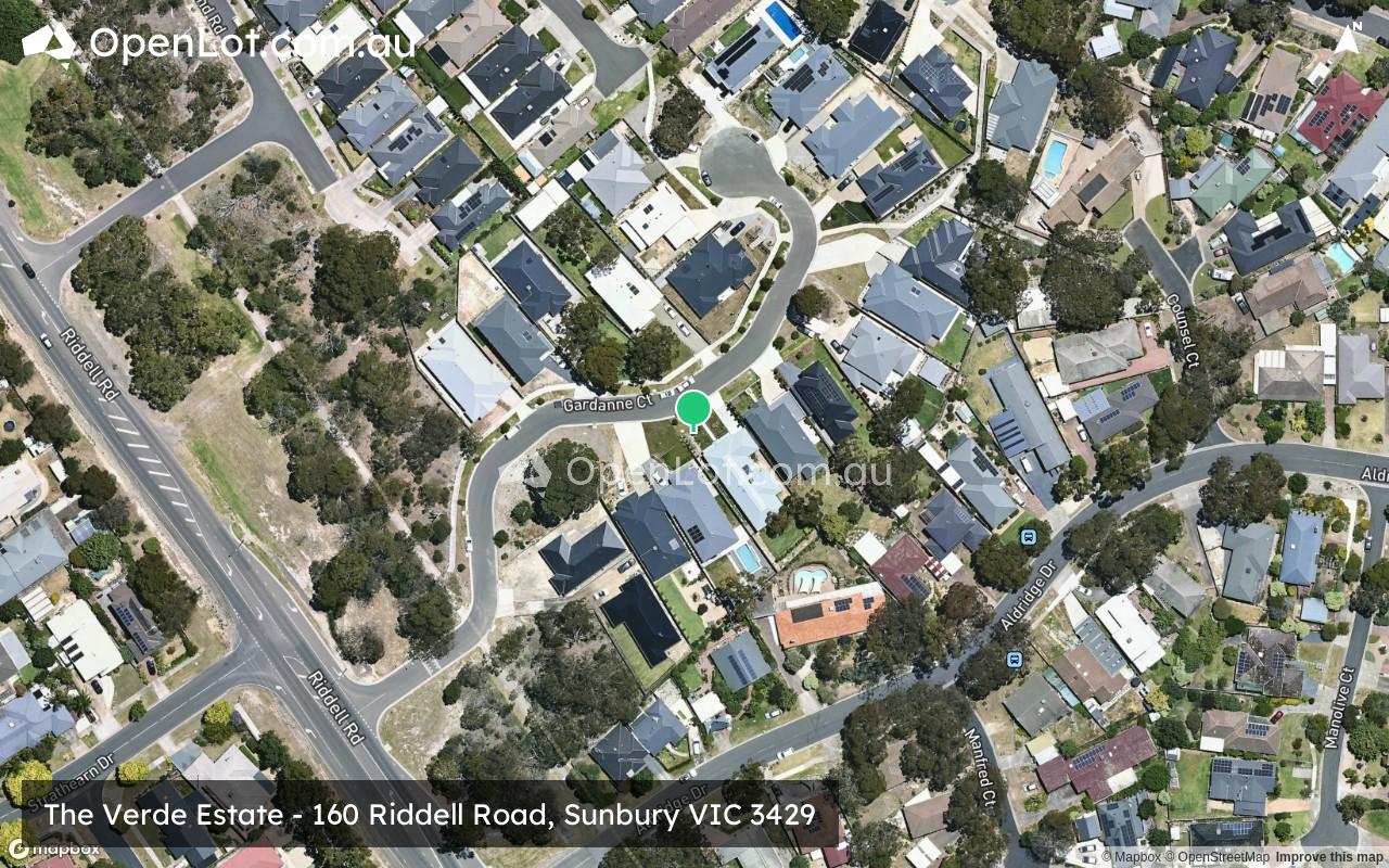 Satellite image for The Verde Estate - 160 Riddell Road, Sunbury VIC 3429