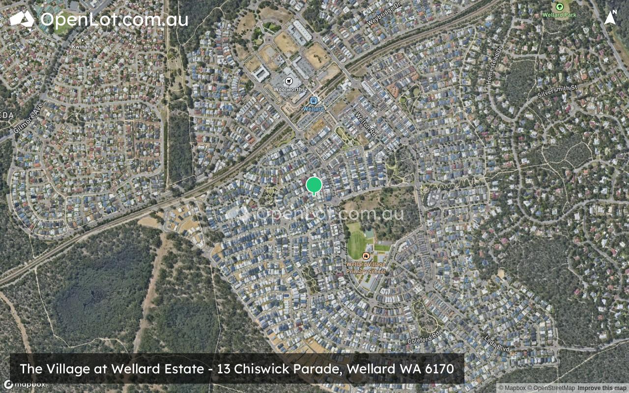 Satellite image for The Village at Wellard Estate - 13 Chiswick Parade, Wellard WA 6170
