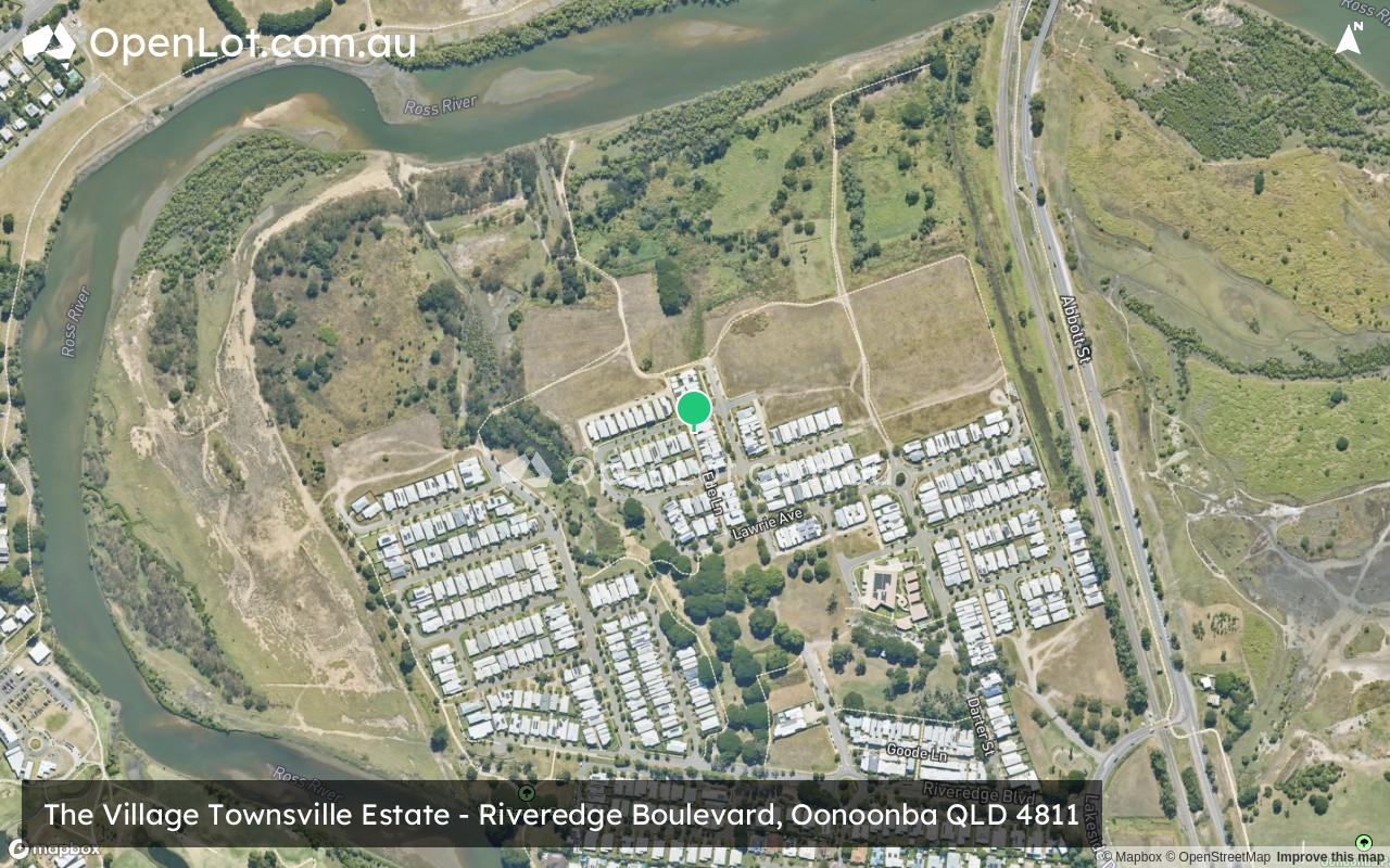 Satellite image for The Village Townsville Estate - Riveredge Boulevard, Oonoonba QLD 4811