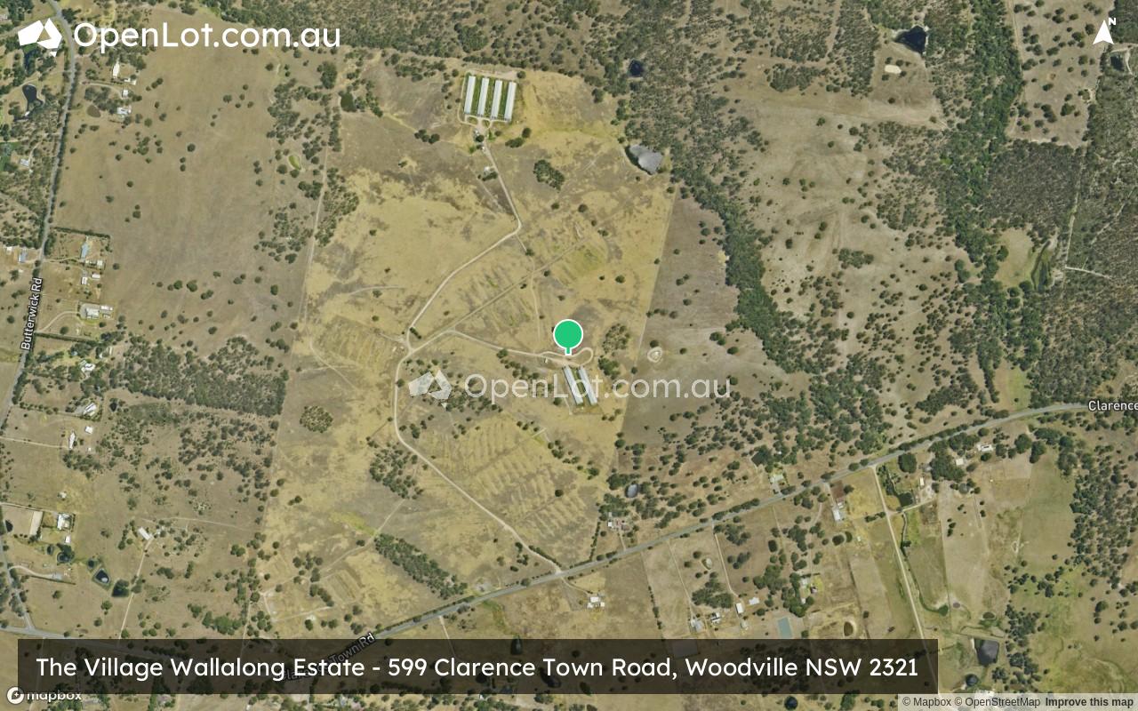 Satellite image for The Village Wallalong Estate - 599 Clarence Town Road, Woodville NSW 2321