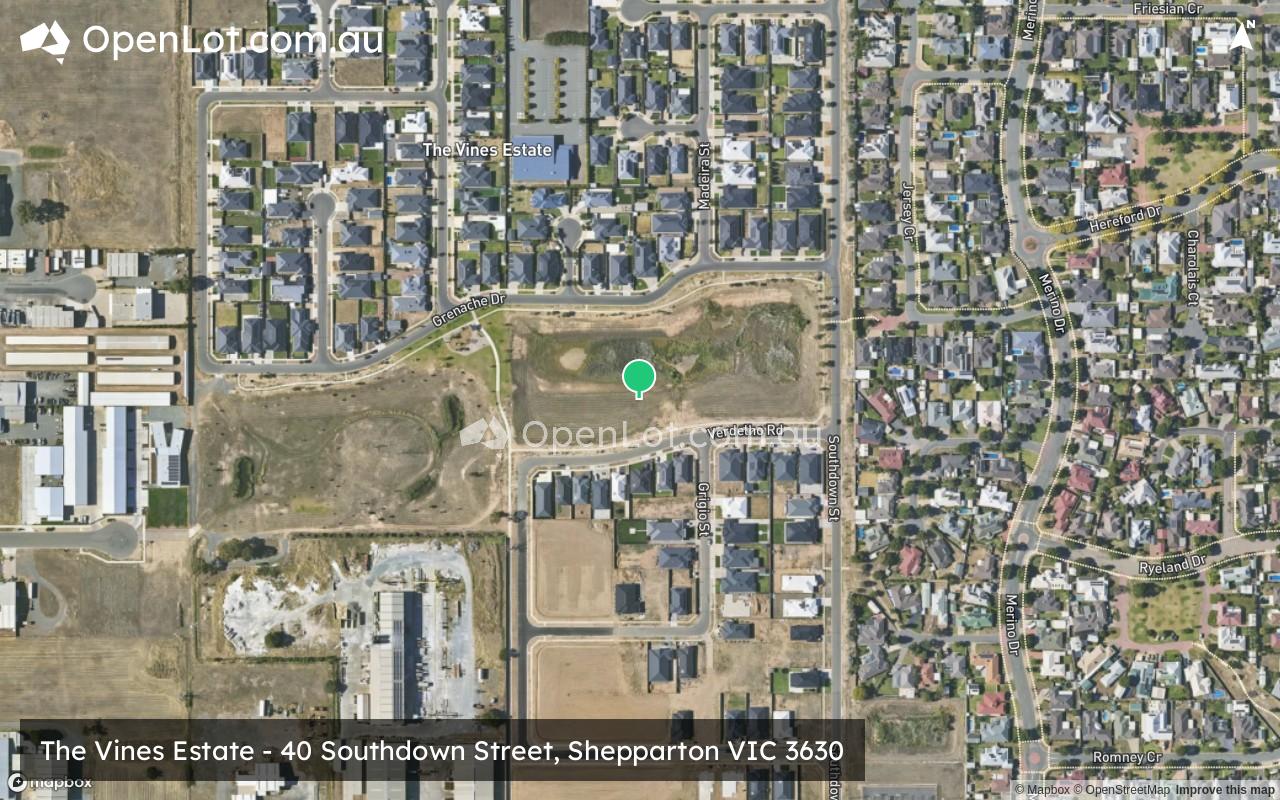 Satellite image for The Vines Estate - 40 Southdown Street, Shepparton VIC 3630