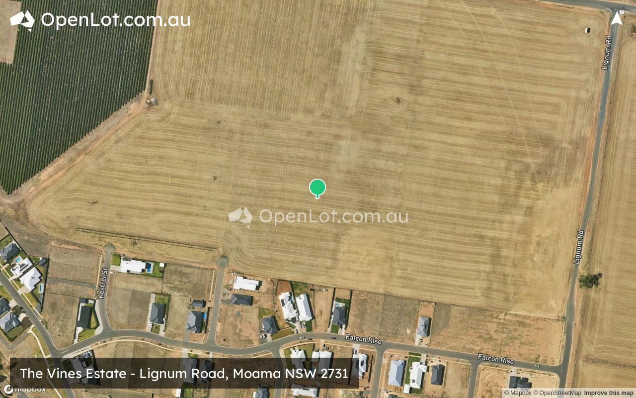 Satellite image for The Vines Estate - Lignum Road, Moama NSW 2731