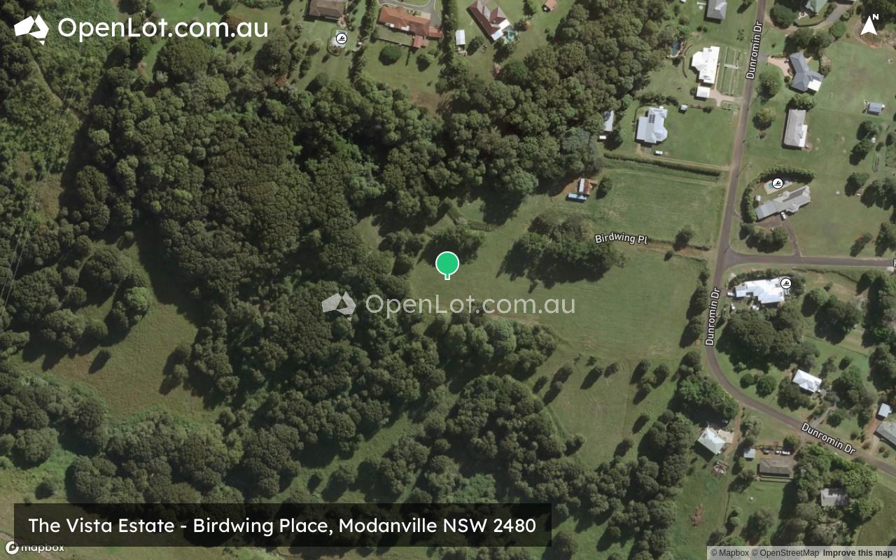 Satellite image for The Vista Estate - Birdwing Place, Modanville NSW 2480