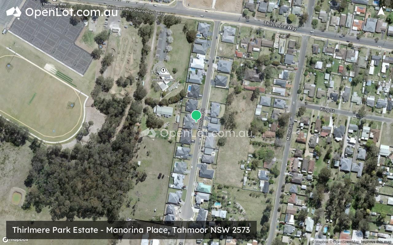 Satellite image for Thirlmere Park Estate - Manorina Place, Tahmoor NSW 2573