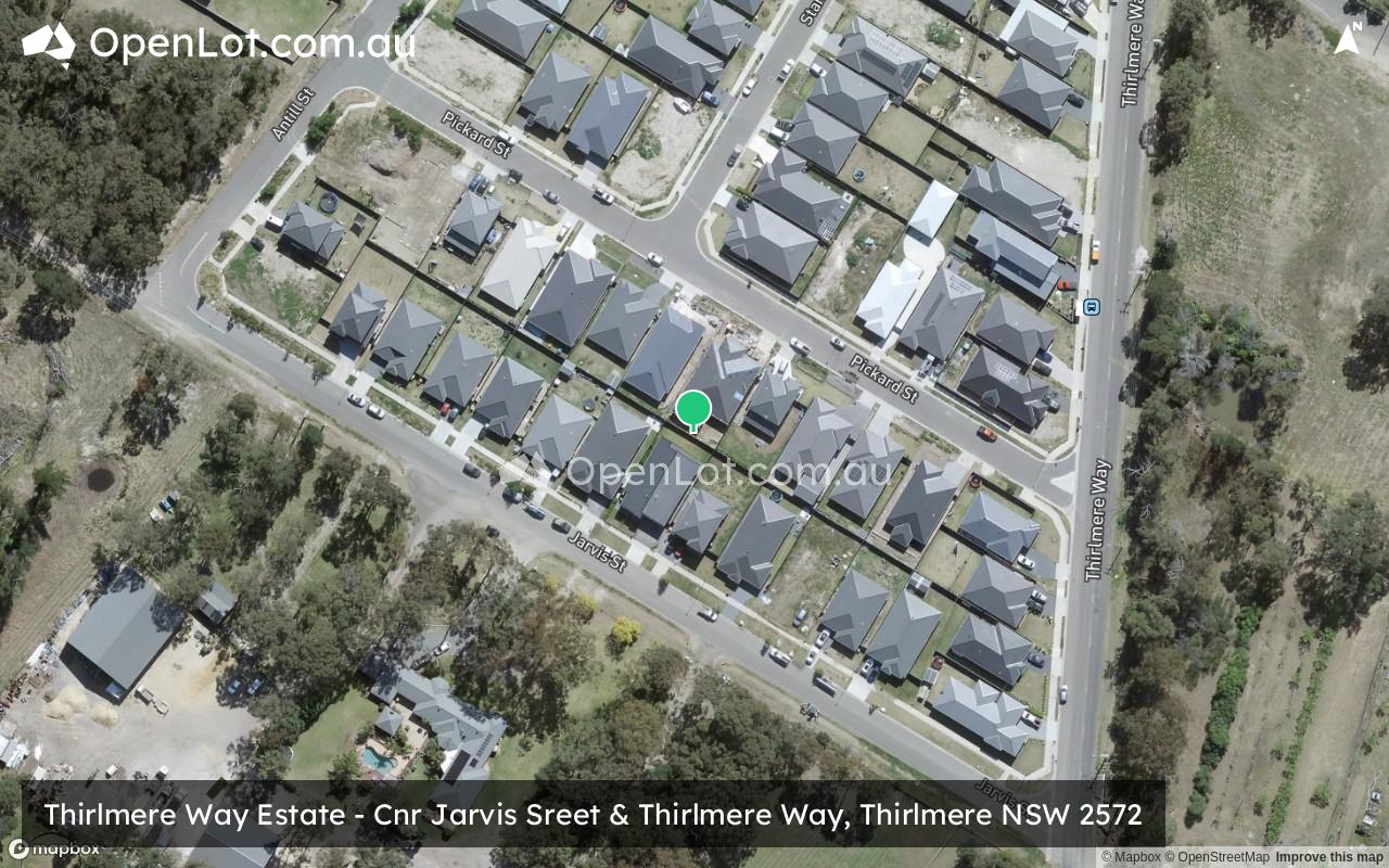 Satellite image for Thirlmere Way Estate - Cnr Jarvis Sreet & Thirlmere Way, Thirlmere NSW 2572