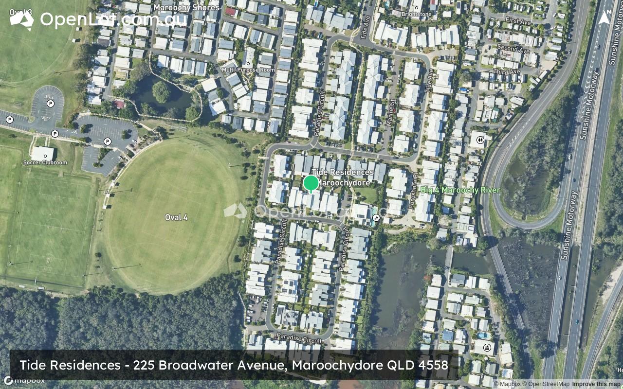 Satellite image for Tide Residences - 225 Broadwater Avenue, Maroochydore QLD 4558