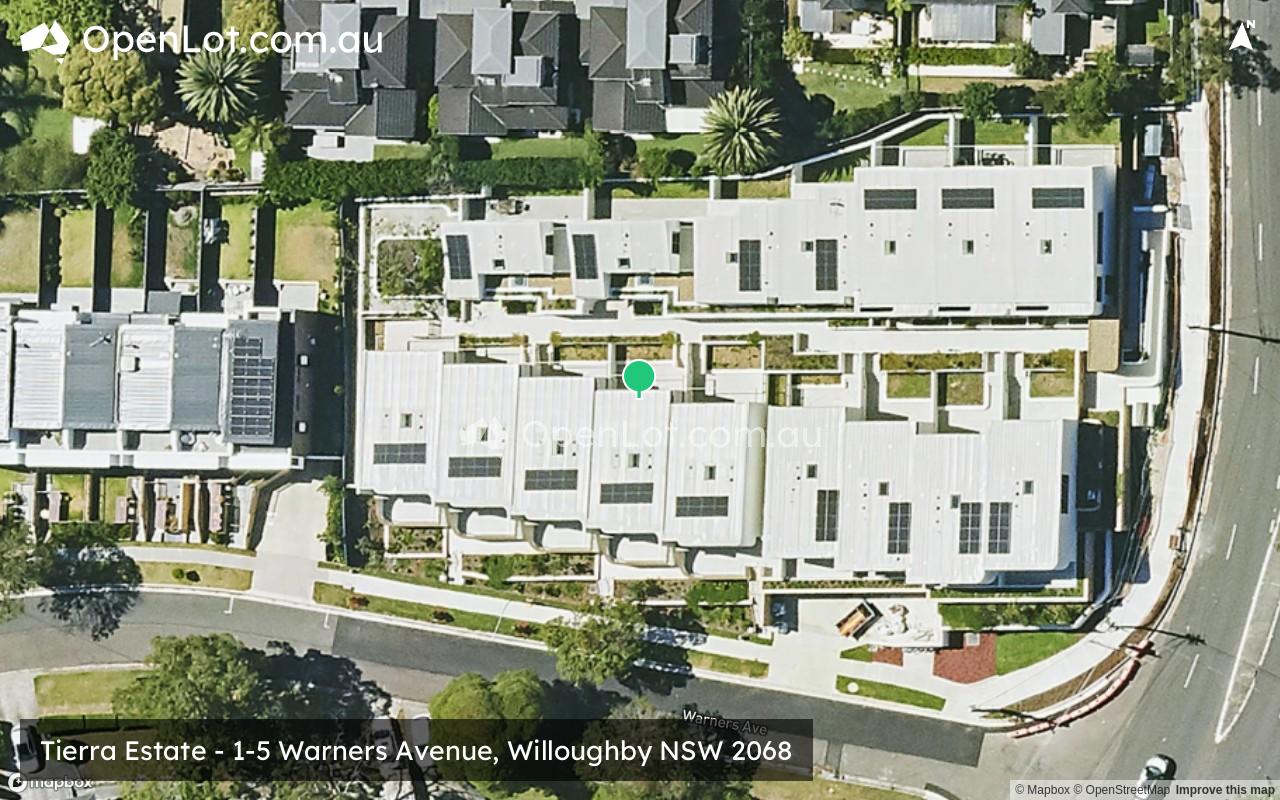 Satellite image for Tierra Estate - 1-5 Warners Avenue, Willoughby NSW 2068