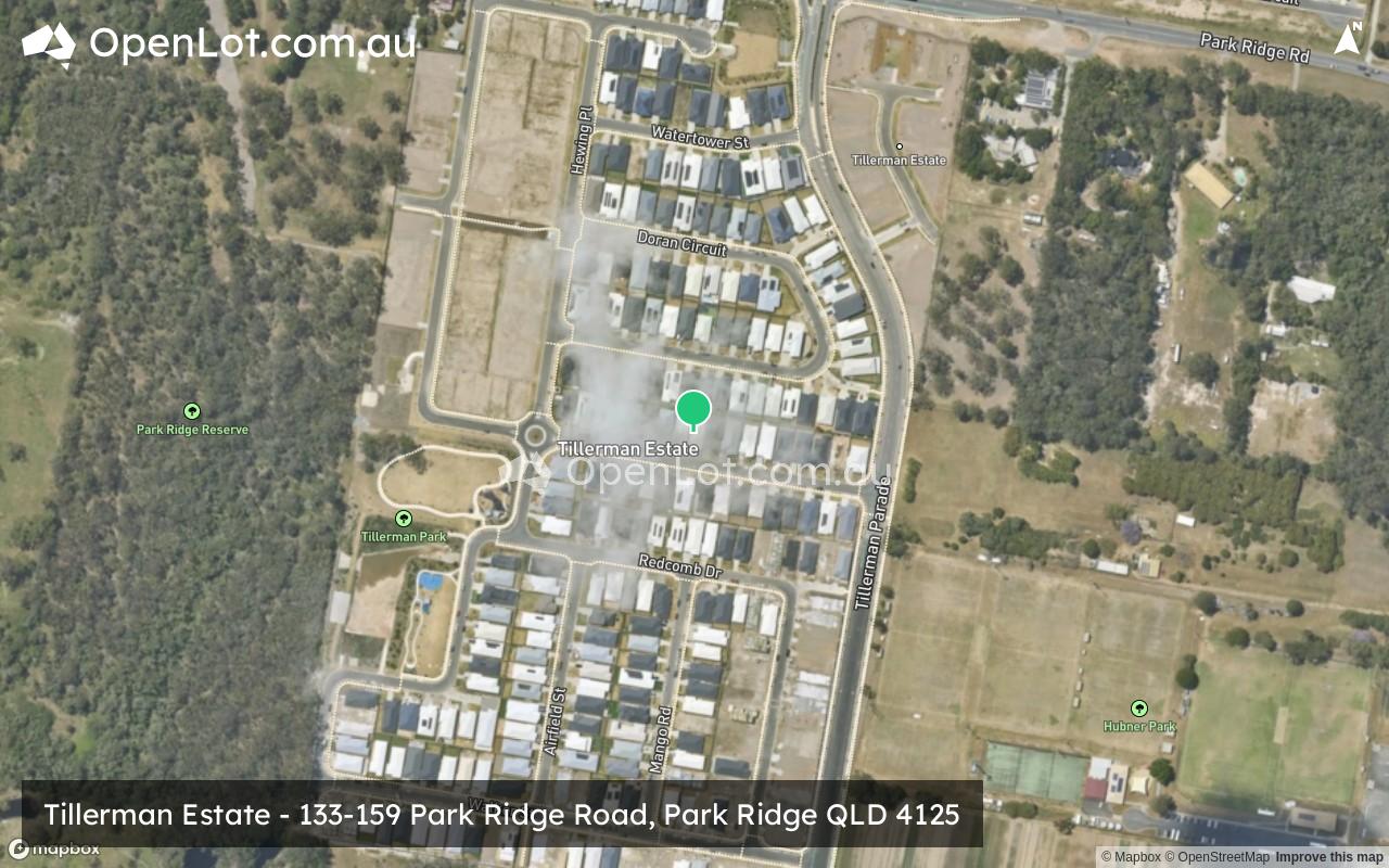 Satellite image for Tillerman Estate - 133-159 Park Ridge Road, Park Ridge QLD 4125