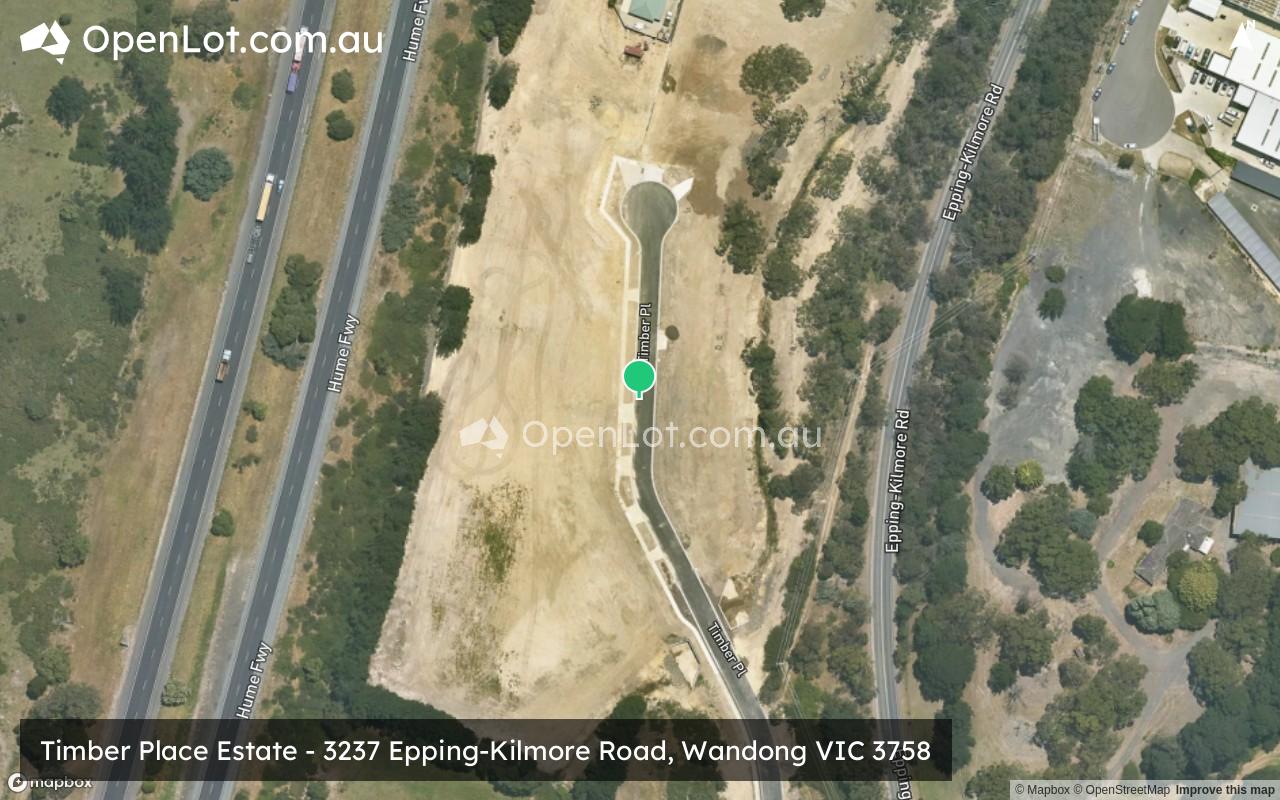 Satellite image for Timber Place Estate - 3237 Epping-Kilmore Road, Wandong VIC 3758
