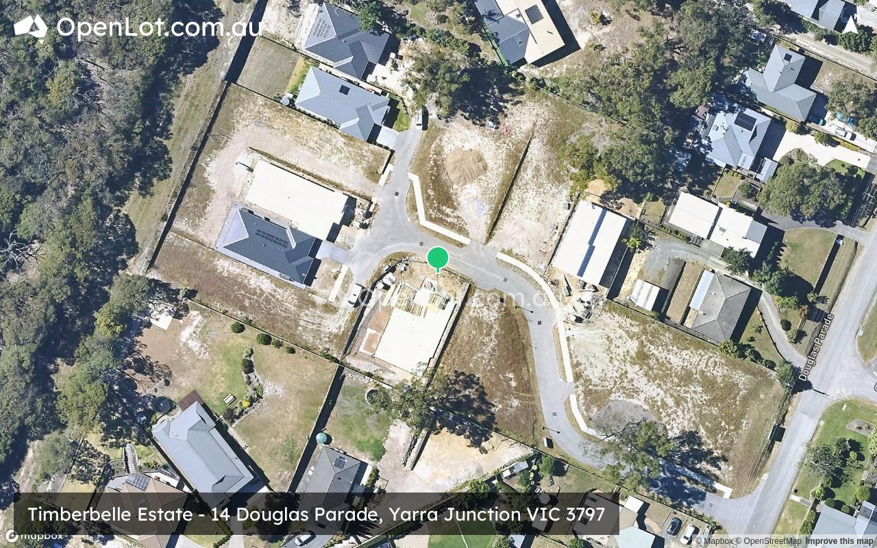 Satellite image for Timberbelle Estate - 14 Douglas Parade, Yarra Junction VIC 3797