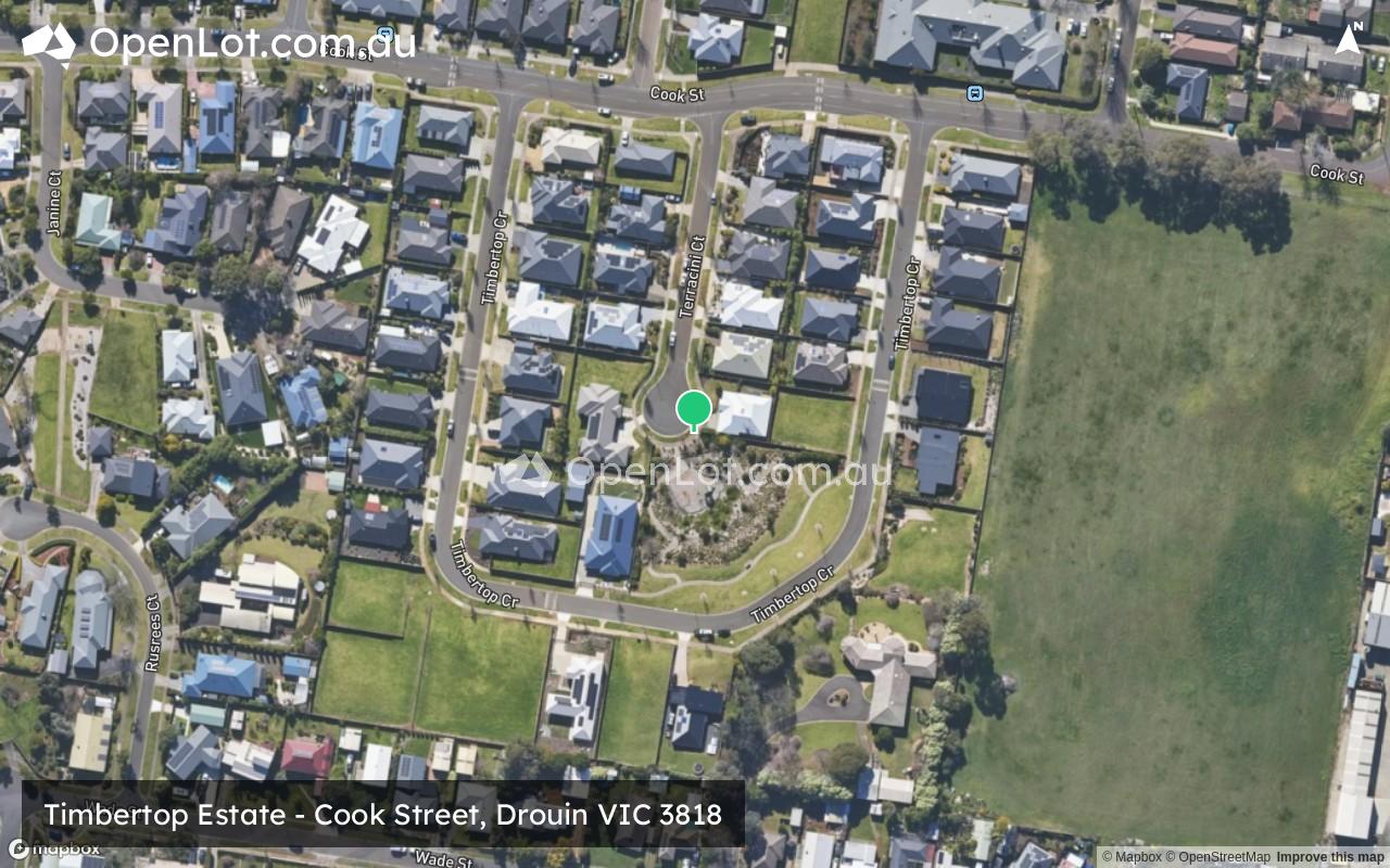 Satellite image for Timbertop Estate - Cook Street, Drouin VIC 3818