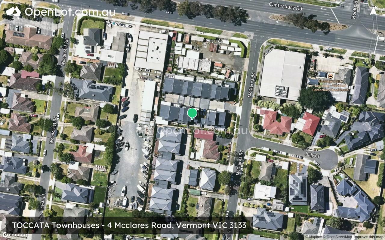 Satellite image for TOCCATA Townhouses - 4 Mcclares Road, Vermont VIC 3133