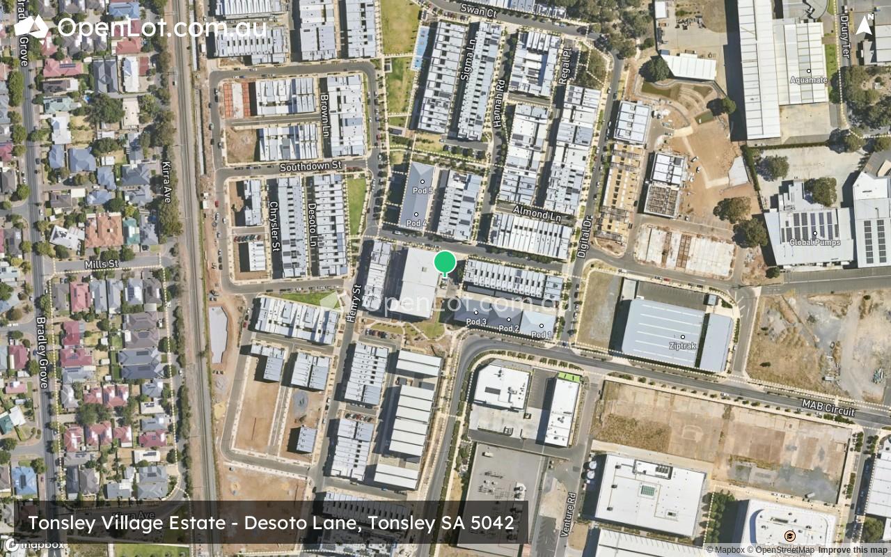 Satellite image for Tonsley Village Estate - Desoto Lane, Tonsley SA 5042