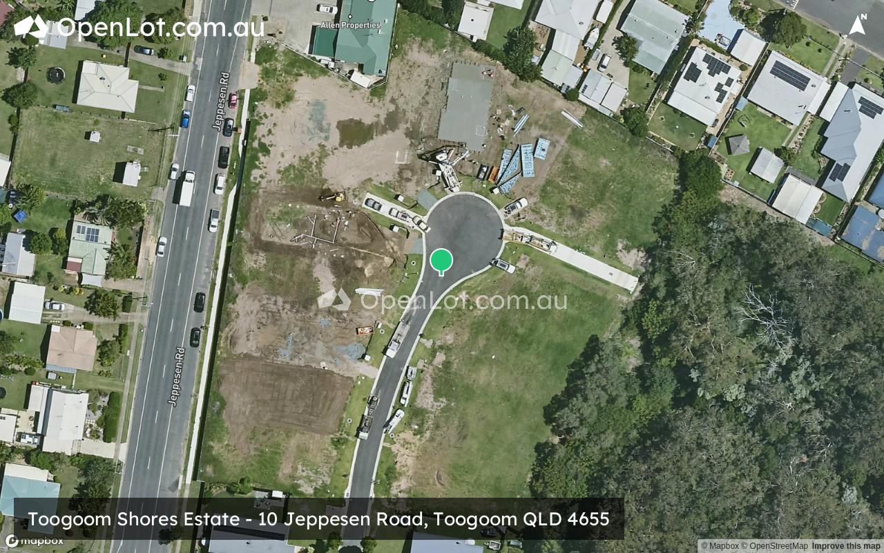 Satellite image for Toogoom Shores Estate - 10 Jeppesen Road, Toogoom QLD 4655