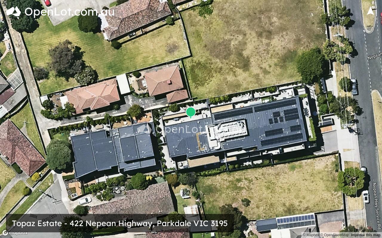 Satellite image for Topaz Estate - 422 Nepean Highway, Parkdale VIC 3195