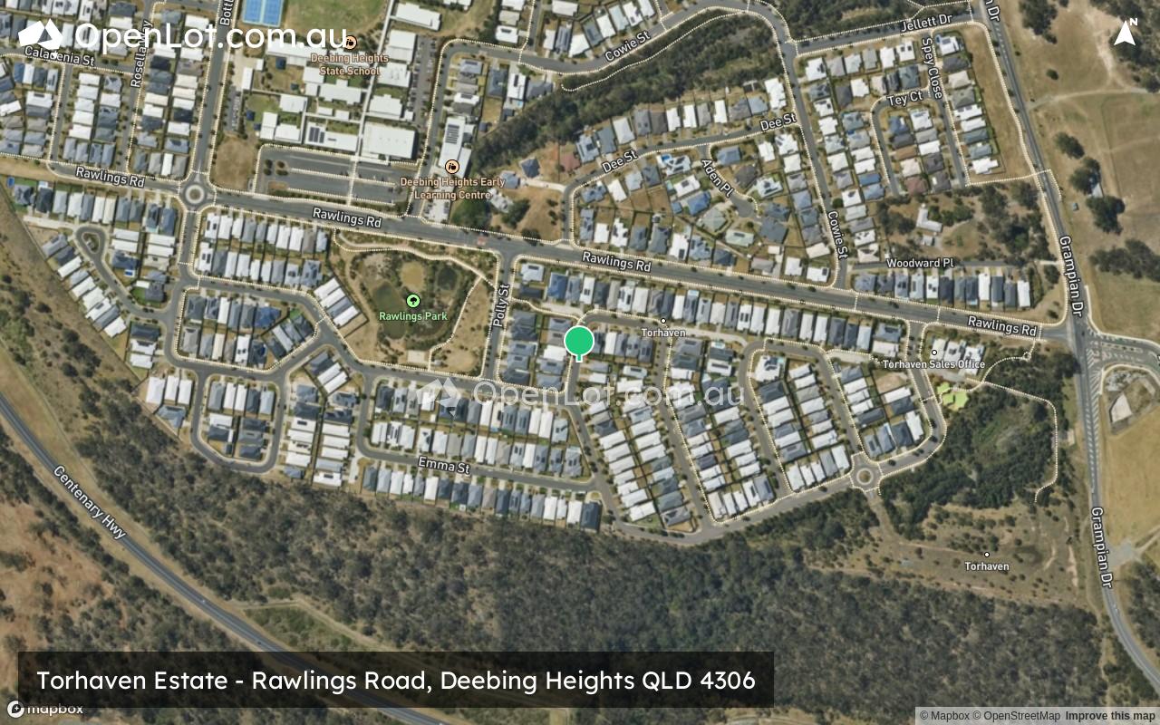 Satellite image for Torhaven Estate - Rawlings Road, Deebing Heights QLD 4306