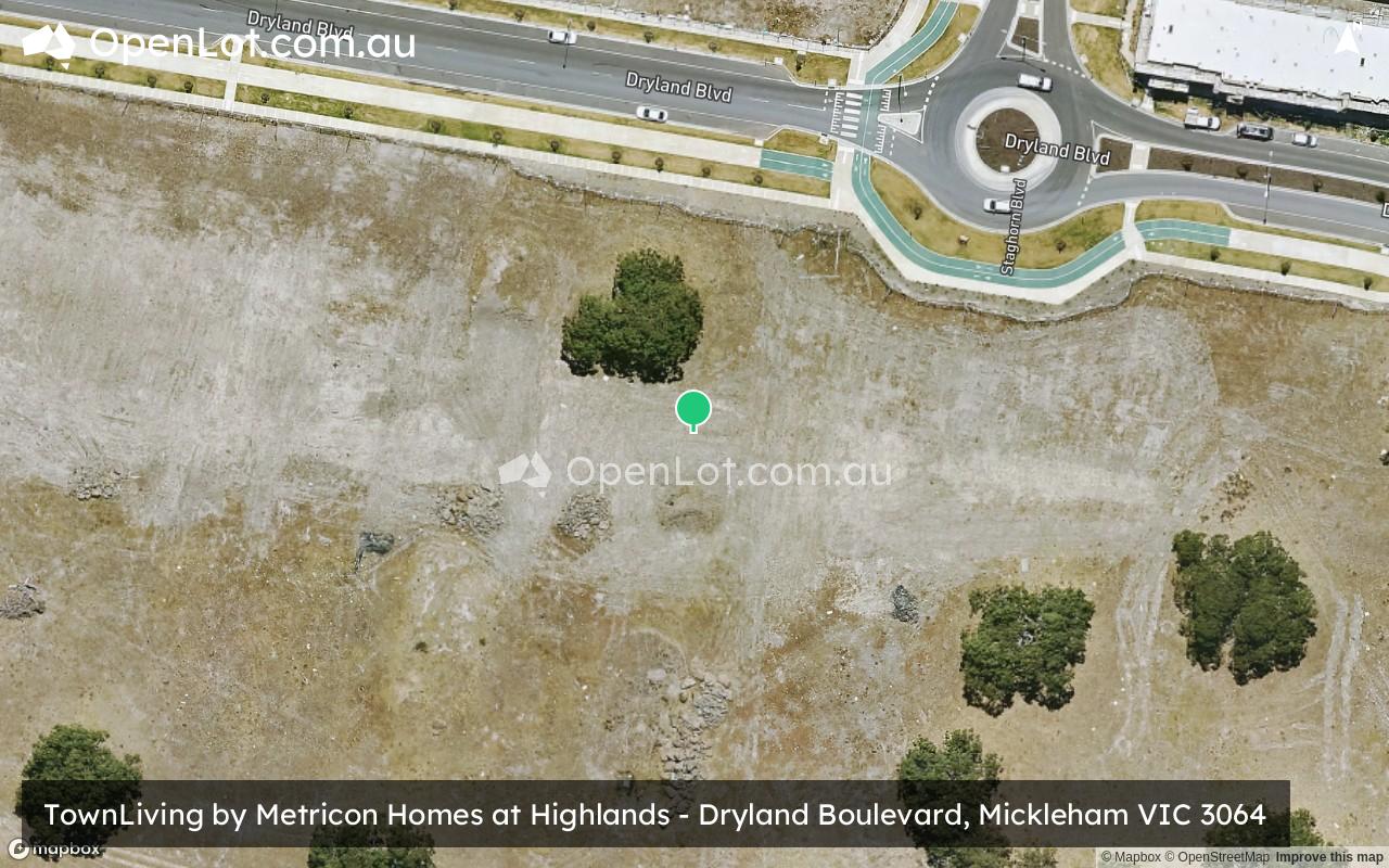 Satellite image for TownLiving by Metricon Homes at Highlands - Dryland Boulevard, Mickleham VIC 3064
