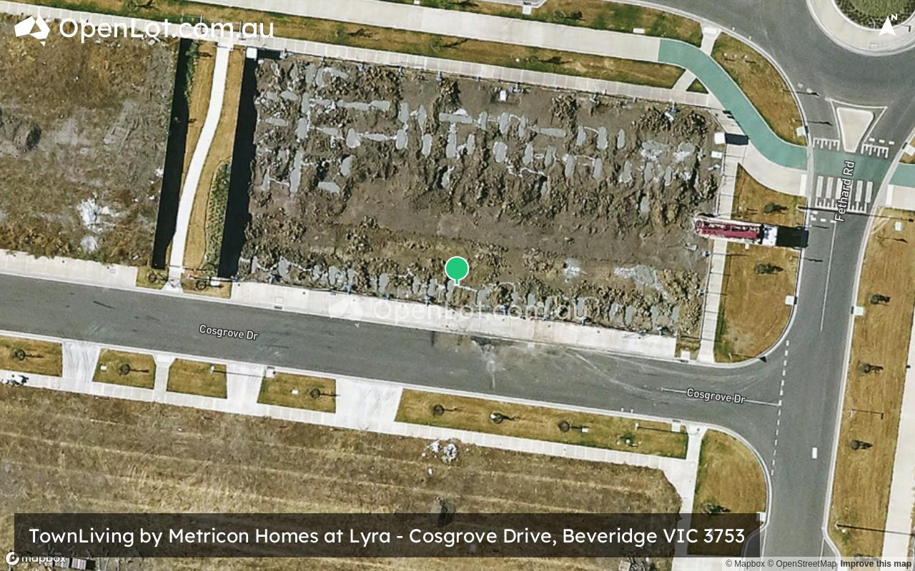Satellite image for TownLiving by Metricon Homes at Lyra - Cosgrove Drive, Beveridge VIC 3753