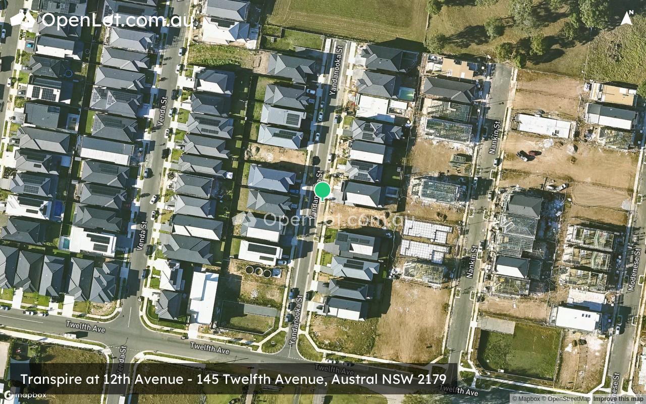 Satellite image for Transpire at 12th Avenue - 145 Twelfth Avenue, Austral NSW 2179