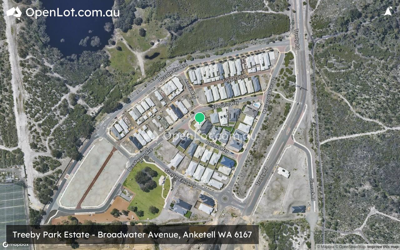 Satellite image for Treeby Park Estate - Broadwater Avenue, Anketell WA 6167