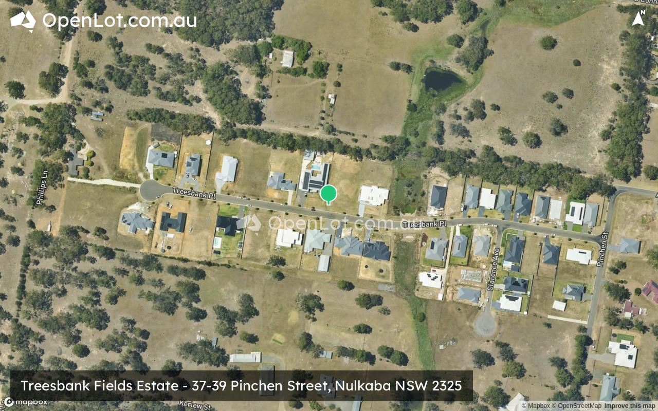 Satellite image for Treesbank Fields Estate - 37-39 Pinchen Street, Nulkaba NSW 2325
