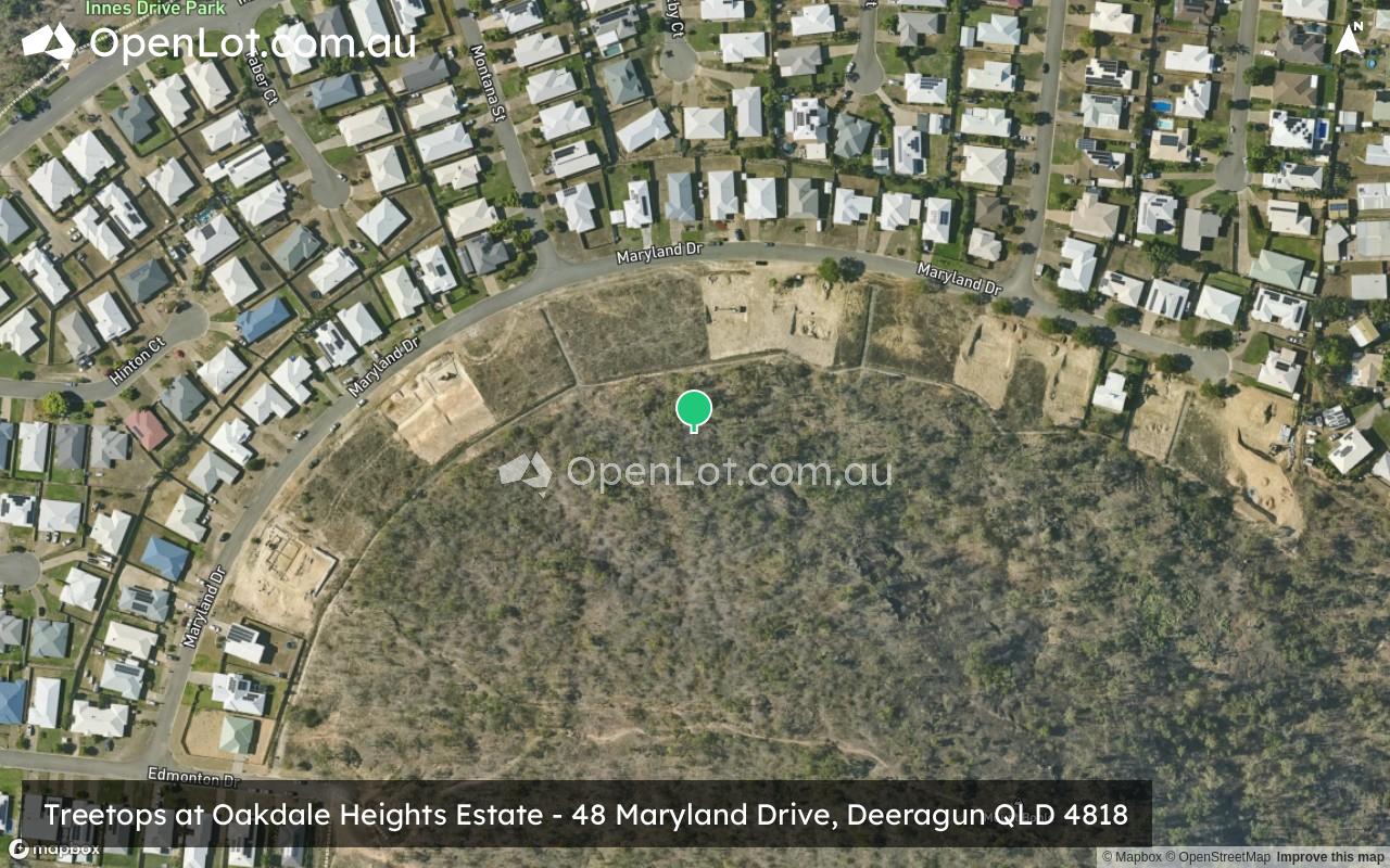 Satellite image for Treetops at Oakdale Heights Estate - 48 Maryland Drive, Deeragun QLD 4818