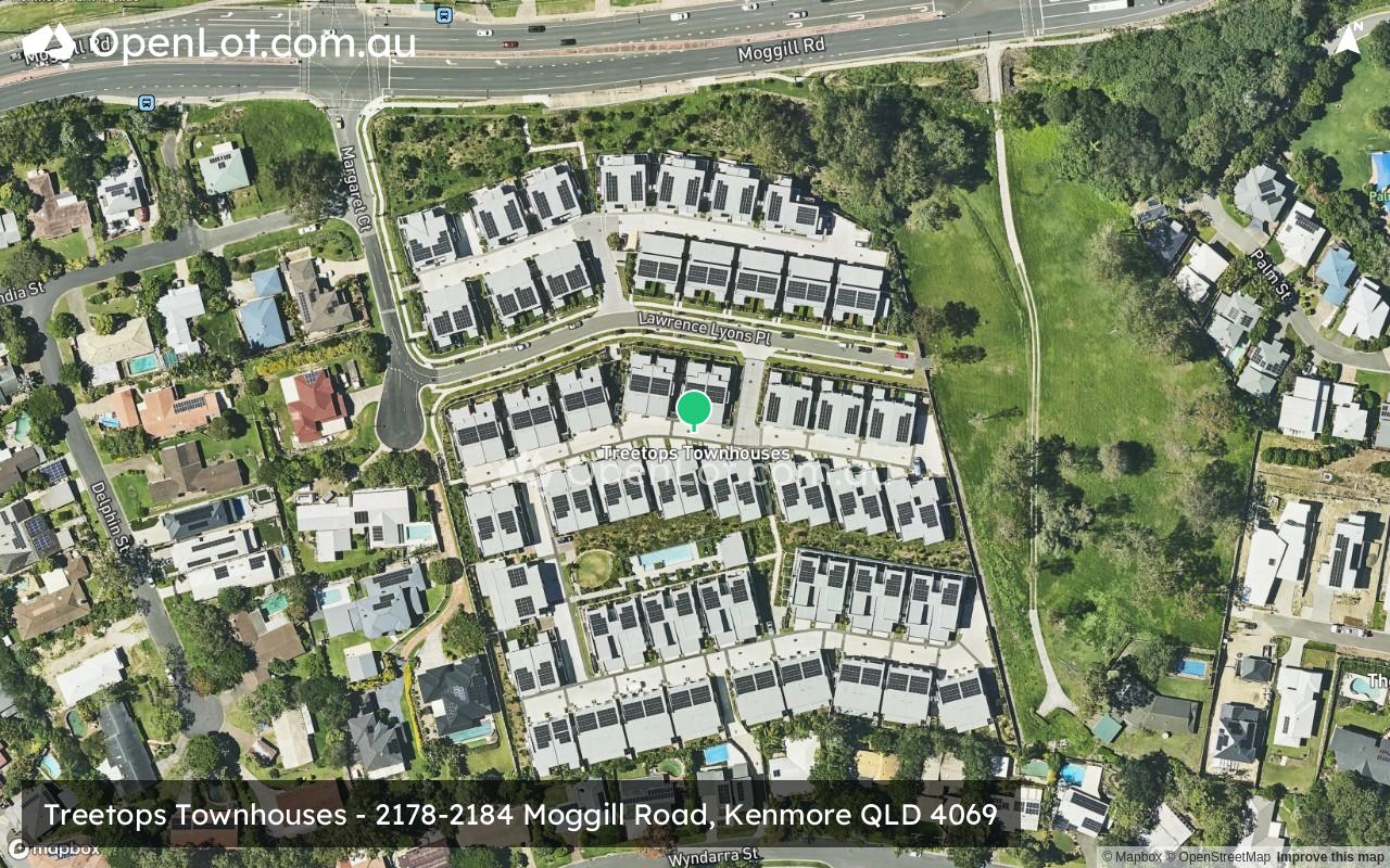 Satellite image for Treetops Townhouses - 2178-2184 Moggill Road, Kenmore QLD 4069