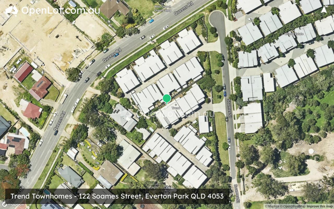 Satellite image for Trend Townhomes - 122 Soames Street, Everton Park QLD 4053