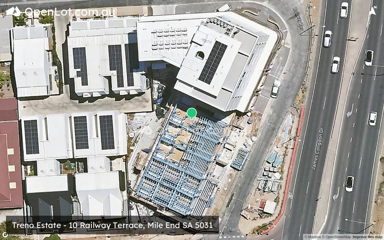 Satellite image for Treno Estate - 10 Railway Terrace, Mile End SA 5031