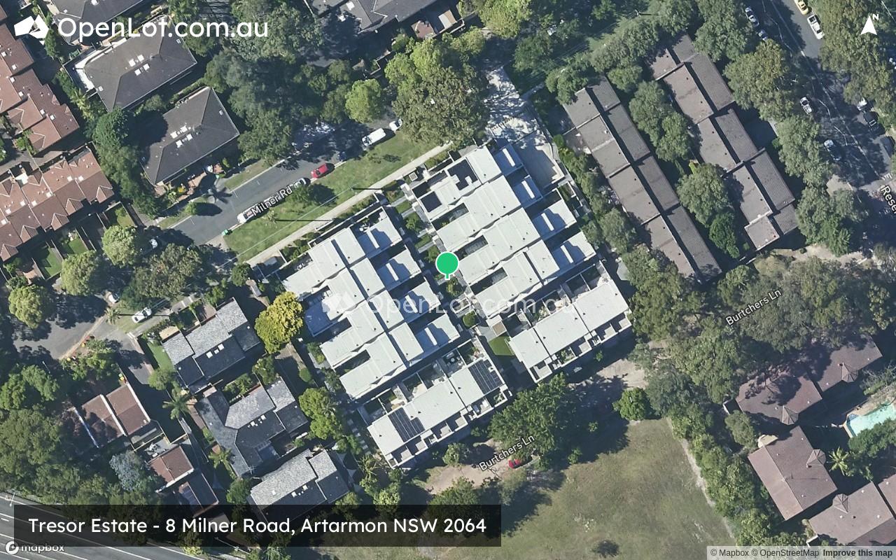 Satellite image for Tresor Estate - 8 Milner Road, Artarmon NSW 2064