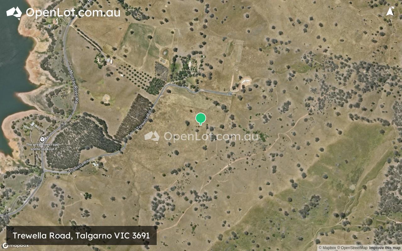 Satellite image for Trewella Road, Talgarno VIC 3691