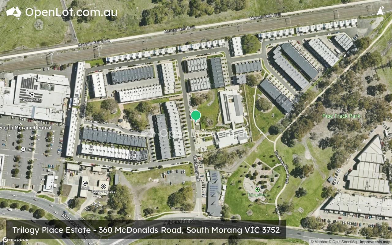 Satellite image for Trilogy Place Estate - 360 McDonalds Road, South Morang VIC 3752