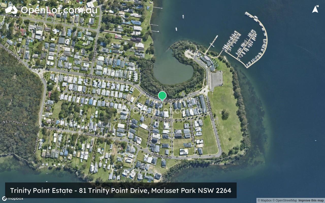 Satellite image for Trinity Point Estate - 81 Trinity Point Drive, Morisset Park NSW 2264