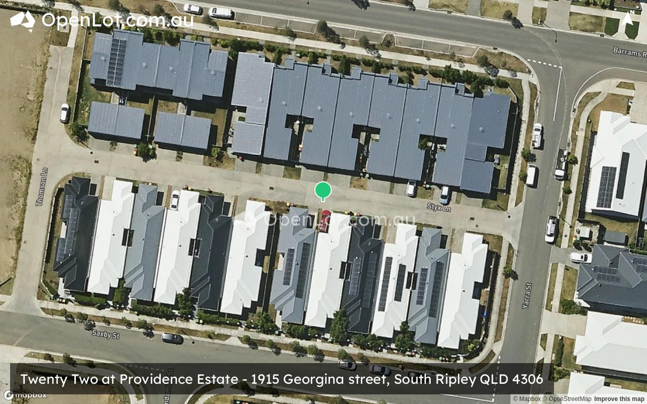 Satellite image for Twenty Two at Providence Estate - 1915 Georgina street, South Ripley QLD 4306