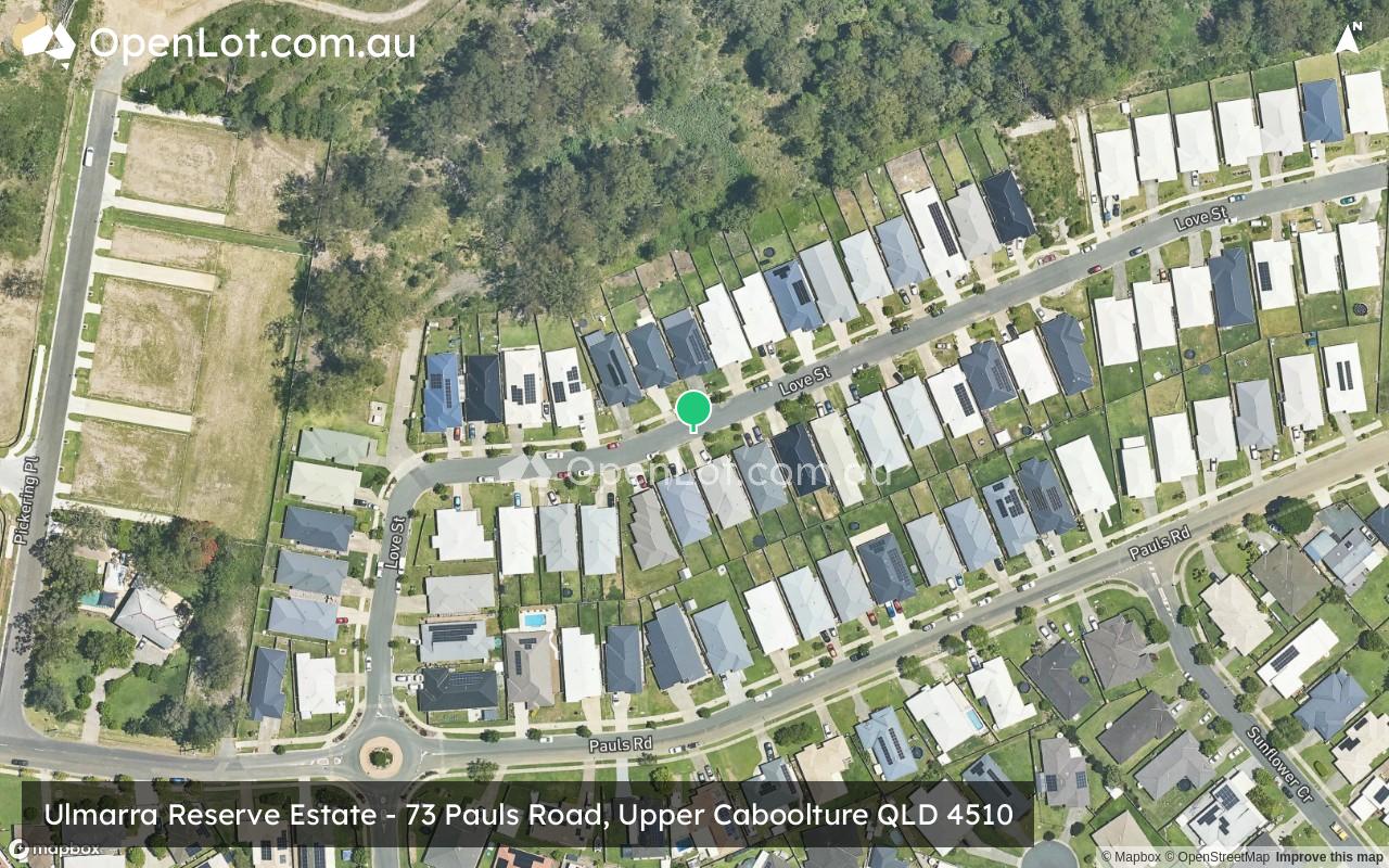 Satellite image for Ulmarra Reserve Estate - 73 Pauls Road, Upper Caboolture QLD 4510