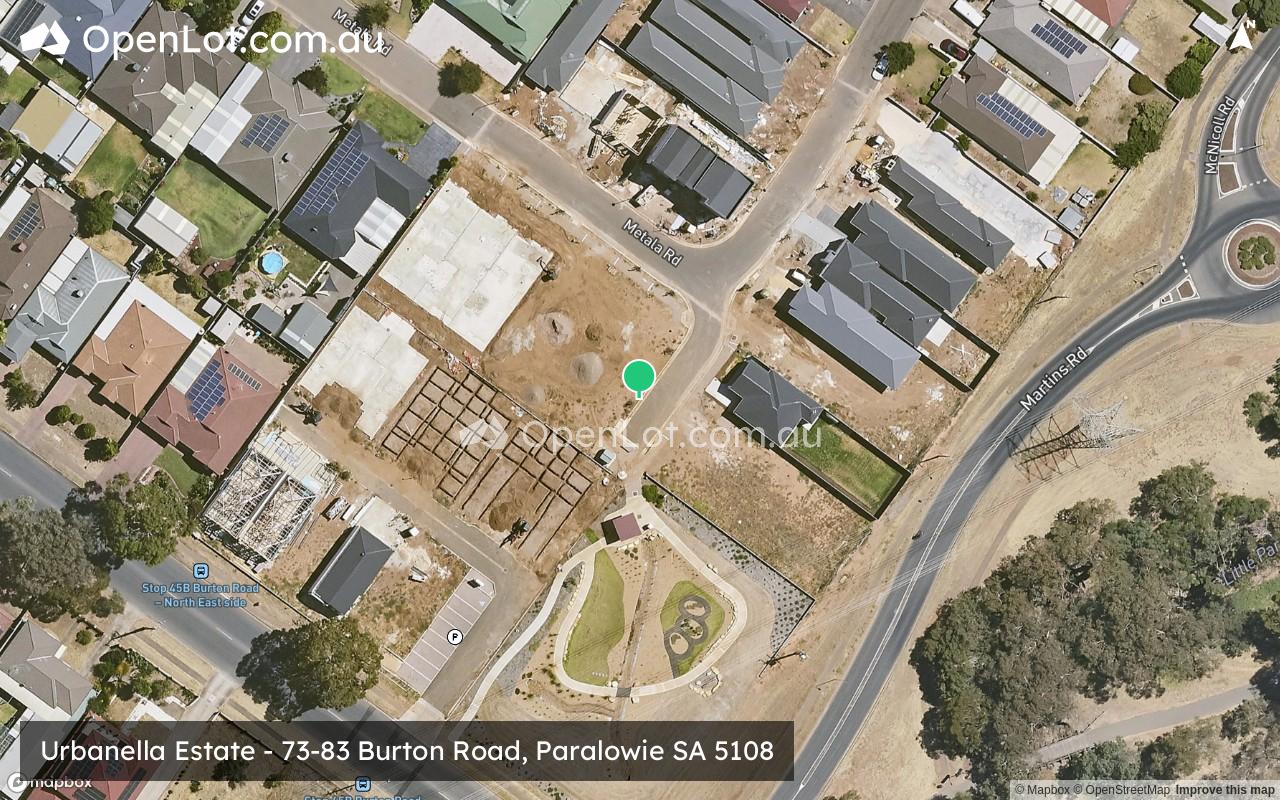 Satellite image for Urbanella Estate - 73-83 Burton Road, Paralowie SA 5108