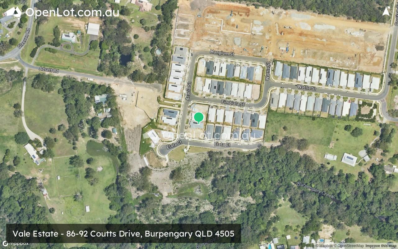 Satellite image for Vale Estate - 86-92 Coutts Drive, Burpengary QLD 4505