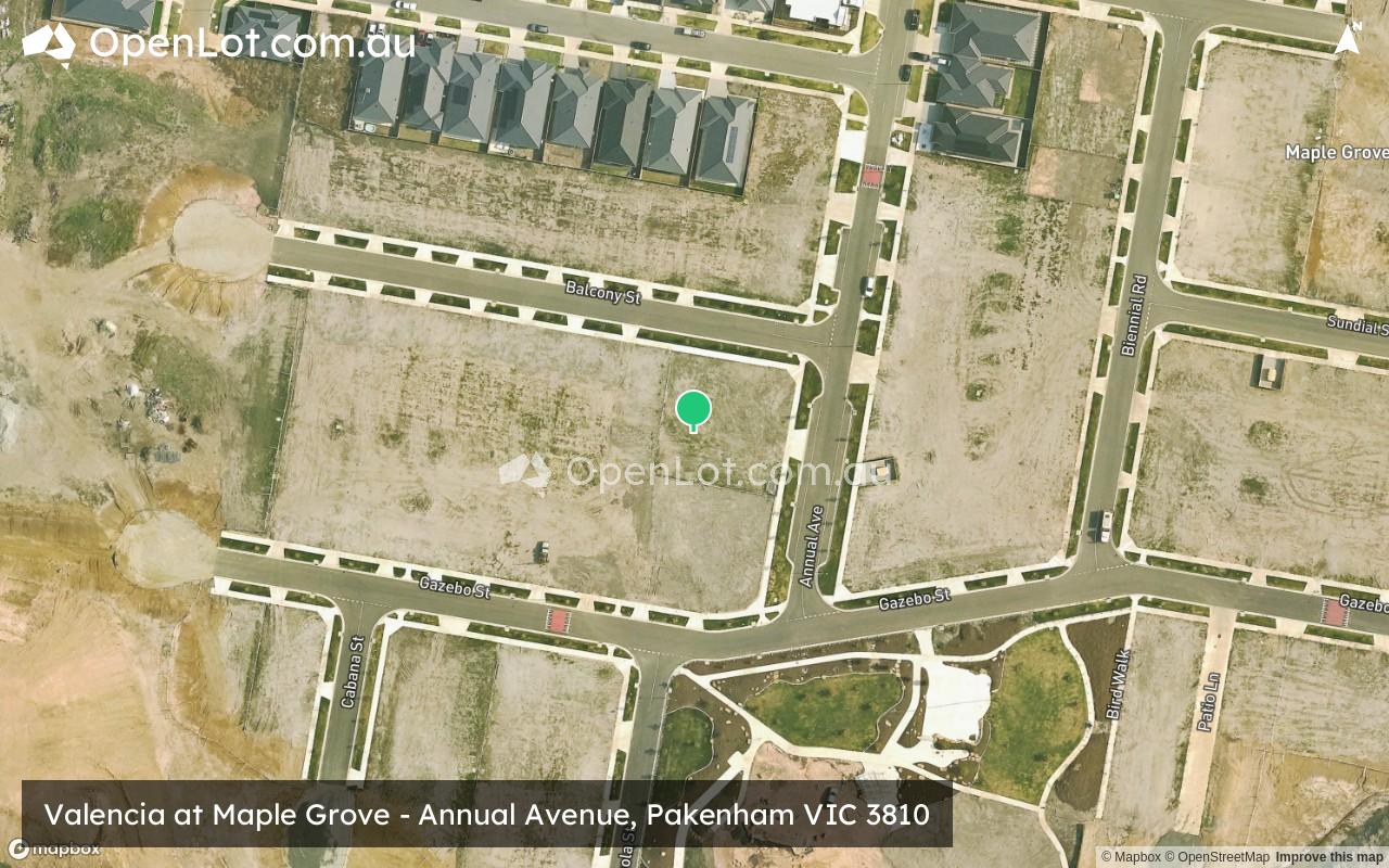 Satellite image for Valencia at Maple Grove - Annual Avenue, Pakenham VIC 3810