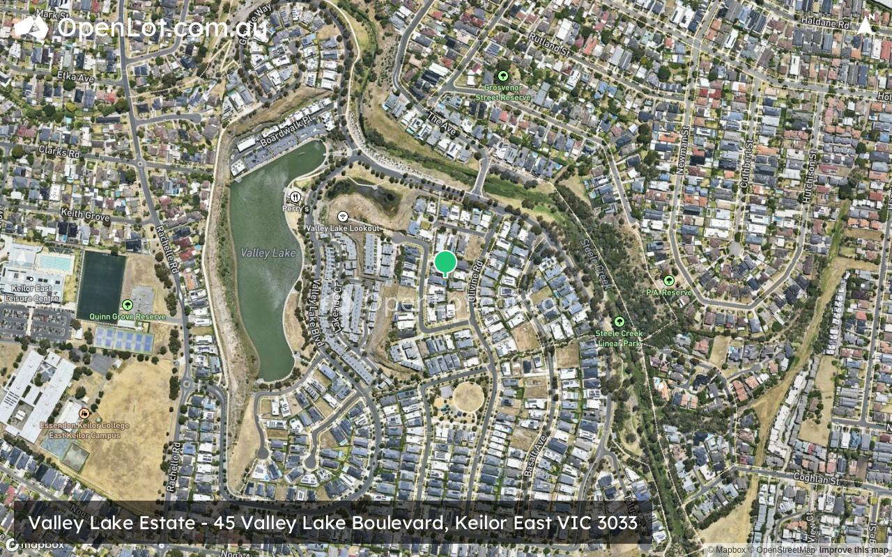 Satellite image for Valley Lake Estate - 45 Valley Lake Boulevard, Keilor East VIC 3033
