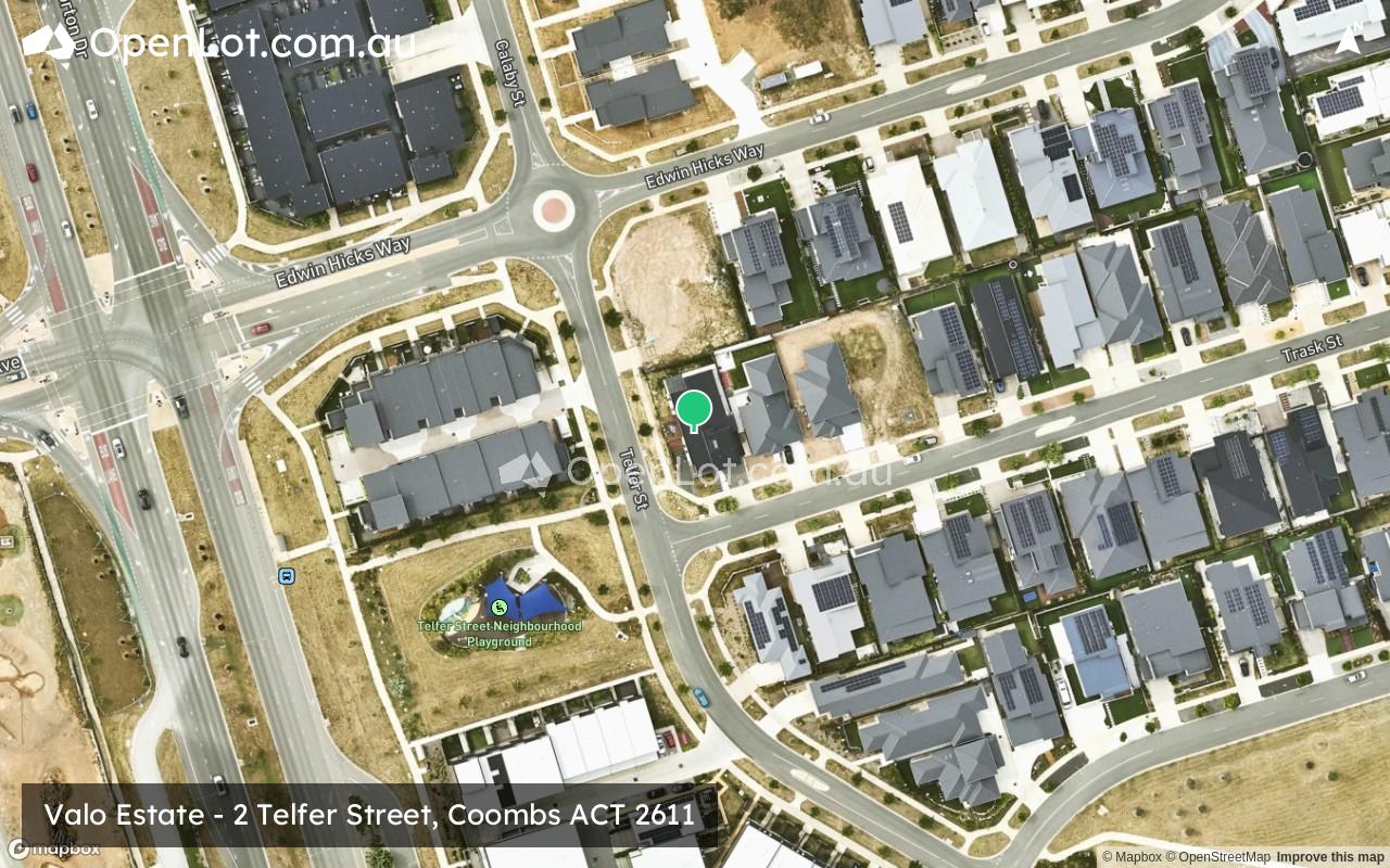 Satellite image for Valo Estate - 2 Telfer Street, Coombs ACT 2611