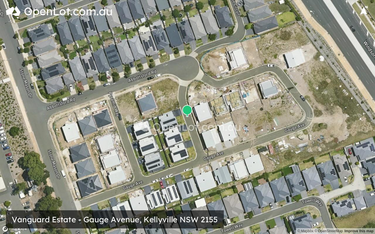 Satellite image for Vanguard Estate - Gauge Avenue, Kellyville NSW 2155